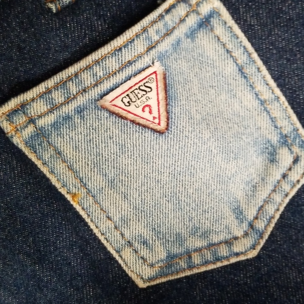 Guess Backpack Duffel Bag Patchwork Denim Unique - image 8